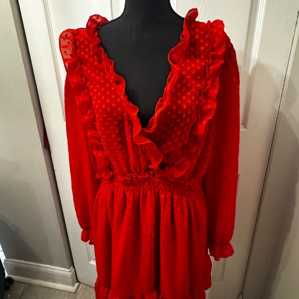 Forever 21 Vibrant Red Dress